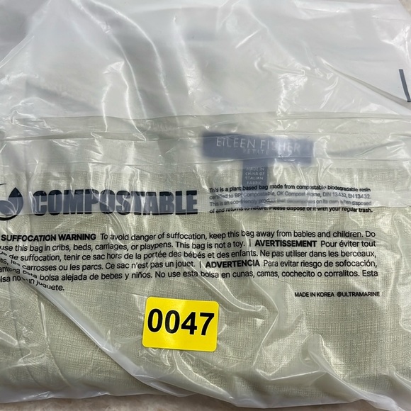 Eileen Fisher | Scoop Neck Empire Waist Blouse | Pistachio Green | Petite Medium - Picture 10 of 10